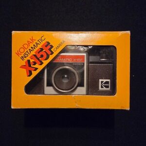 Kodak Instamatic X 15F Camera Brown Classic Vintage Film Camera